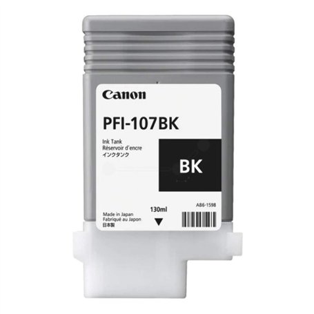 Canon - PFI-107 BK - Photo noire - original - réservoir d'encre - pour imagePROGRAF iPF680