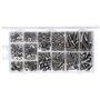 KS TOOLS 970.0510 Assortiment de vis, rondelles et écrous en inox, 475 pcs, Gris