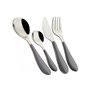 BUGATTI GGGU-023F50 Gioia Ménagère de 24 Pièces Service de Table SAN/Acier Gris 22 x 8 x 30 cm