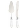 BUGATTI ALC1M-N4220/21 Aladdin Lot de 2 Pièces Service pour Gâteau Acier/ABS Blanc 30