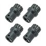 First4spares - Embout Brosse Ronde pour Nettoyeur Vapeur Karcher (Pack de 4)