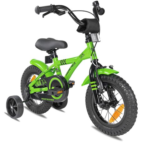 PROMETHEUS BICYCLES Velo Enfant 3 Ans Garcon vélo Fille 12 Pouces a Roulette pour 3 a 5 Ans - BMX en Vert