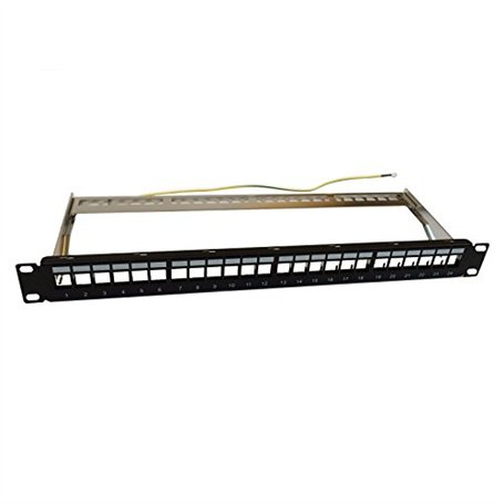 WP wpc-pan-bf24 Accessoire Panneau de brassage – Patch panels Accessory Noir