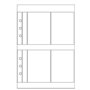 OBERTHUR - Recharge Organiseur 21 - Pochette de 3 étuis porte-cartes de visite en plastique transparent - 15x21cm