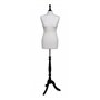 The Shopfitting Shop Mannequin/Buste de Couture Femme en Jersey Beige avec trépied en Bois - Taille 38