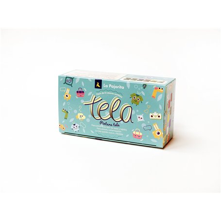 La Pajarita 422394 - Peintures de tissu+ pinceau - 6 bidons