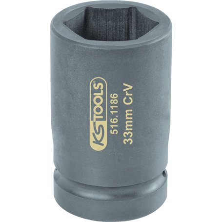 KS Tools 516.1186 - Douille à chocs 6 pans 1" 33 mm du coffret 516.1180