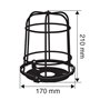 Lampa 73019 Grille de protection pour tournant Lampes