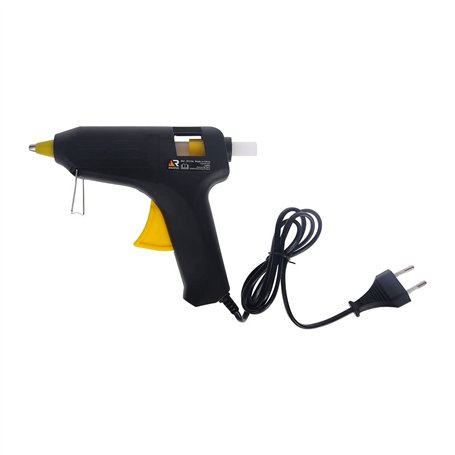 Rhino - Pistolet à colle électrique 11mm 220V - 150°/160°C - Câble d'alimentation 1m - Livré avec 3 bâtons de colle diamètre 11m