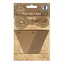 URSUS 40650005 Lot de 20 fanions en papier kraft avec ficelle de jute 4