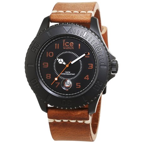 ICE-WATCH - HE.LBN.BM.B.L.14 - Ice Heritage - Montre Mixte - Quartz Analogique - Cadran Marron - Bracelet Cuir Marron