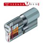 ABUS - EC550 Profil-Cylindre à bouton Longueur Z40/K40mm avec 8 Clés