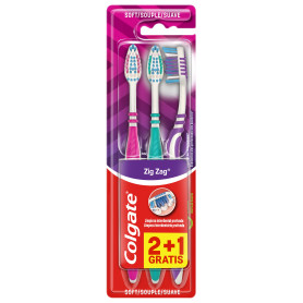 Colgate Zig Zag Lot de 3 brosses à dent Souple Colgate Zig Zag Lot de 3 brosses à dent Souple
