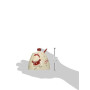 Excelsa Xmas Country Style Sucrier en céramique Blanc/Rouge