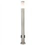 Lampadaire élégant 2 prises luminaire inox IP44 éclairage jardin terrasse éxtérieur