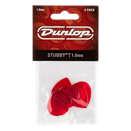 Dunlop médiators Stubby Jazz 1 (6 pièces)