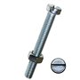 Dresselhaus vis à tête cylindrique fendue et écrou 4 x 30 m galvanisé-lot de 25