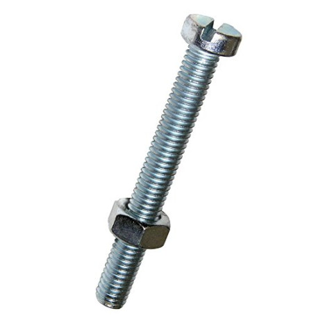 Dresselhaus vis à tête fendue et écrou cylindrique galvanisé 5 m x 25 lot de 25