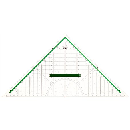 M + R 723320000 Équerre 32 cm Transparent Gradué