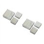 Aihasd 6PCS/Kit Ensemble dissipateur thermique adhésif Aluminum pour Raspberry PI