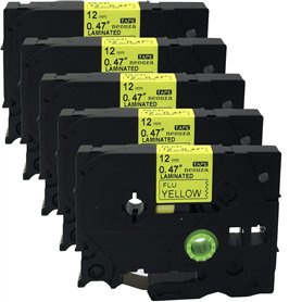 Lot de 5 cartouches de ruban adhésif plastifié compatible avec Brother P-Touch Tze Tz - 12 mm x 8 m - Par ACD.auto TZe-C31 Black Lot de 5 cartouches de ruban adhésif plastifié compatible avec Brother P-Touch Tze Tz - 12 mm x 8 m - Par ACD.auto TZe-C31 Black