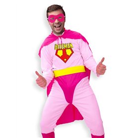 Sud Trading Déguisement Biteman Homme - Rose - Taille Unique Sud Trading Déguisement Biteman Homme - Rose - Taille Unique