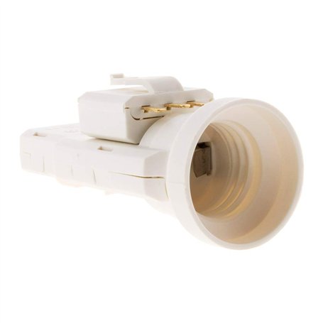 Douille avec Fiche DCL 6A 250V B22 - Blanc - Zenitech