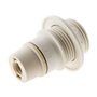 Zenitech - Douille Thermoplastique E14 avec Bague Simple - Finition Lisse Blanc - Tension Max 250V - Intensité Max 2A - Idéal po