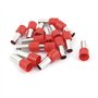 sourcingmap 15pcs 16mm2 Bornes à sertir pré-isolées rouge Embout de Câble Embout de Câblage Cosse électrique Fil Sertissage Conn