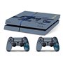 Skin Compatibilité PS4 HD UNCHARTED Edition Limitée COVER DECAL Faceplates et Skin Bleu et Gris Vinyle Personnalisé avec une Car