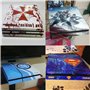 Skin Compatibilité PS4 HD UNCHARTED Edition Limitée COVER DECAL Faceplates et Skin Bleu et Gris Vinyle Personnalisé avec une Car