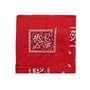Lot de 5 bandanas paisley rouges