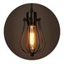 Chrasy E27 Rétro Metal Suspensions Luminaire Cage Vintage Plafonnier Luminaire Cage Lumière Eclairage de Plafond Lustre Pendante