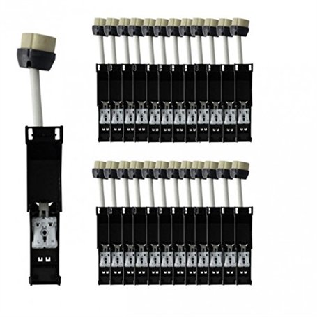 Lot de 25 douilles GU10 céramique avec connecteur AUTOMATIQUE - norme CE