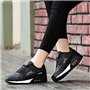 PADGENE Femme Baskets Mode Chaussures Sport Course Sneakers Fitness Gym athlétique Multisports Outdoor Casual,Noir,38 EU