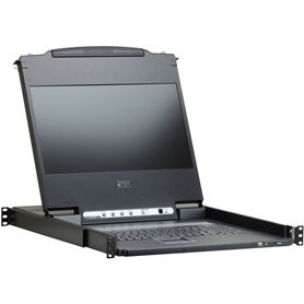 Aten Console LCD à Un Seul Rail (USB, HDMI/DVI/VGA) Aten Console LCD à Un Seul Rail (USB