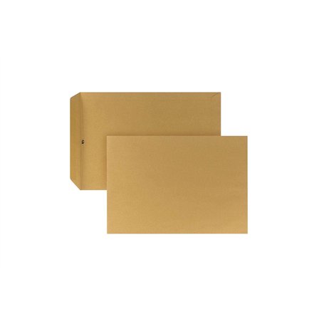 Posthorn Lot de 250 enveloppes d'expédition C4 - Avec colle humide - Sans fenêtre - Marron - Pour correspondance quotidienne