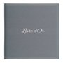 Livre d'or Gris effet toilé - Fabriqué en France - LDTG