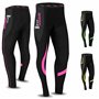 Brisk Bike Pantalon Cycliste Femme Hiver - Pantalons de Cycliste Femme Rembourré Pantalon Cycliste Femme Long (Pink/Black