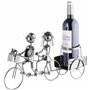 BRUBAKER Porte-Bouteille de vin - Couple à vélo/en Tandem - Métal - Carte de vœux Incluse - Idée Cadeau Originale - Objet décora