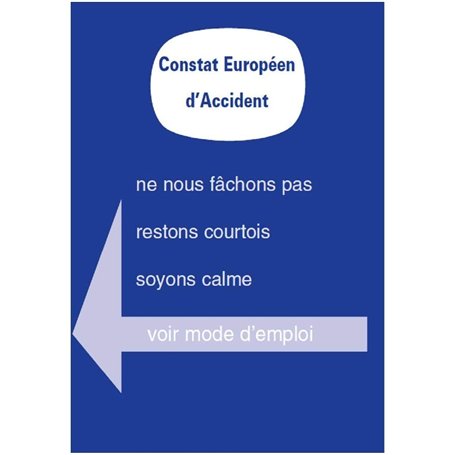 Constat amiable d'accident