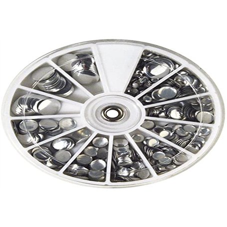 Rayher Hobby 38642606 Lot de 560 Rivets Hotfix Taille 3-10 mm