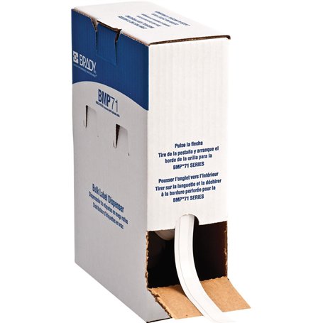 Brady M61C-375-498 BMP61 BMP71 Étiquette repositionnable en vinyle Finition semi-brillante Largeur 1