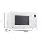 LG Electronics MH 6535 gih micro-ondes avec grill/1000 W/25 l/écran numérique/Blanc