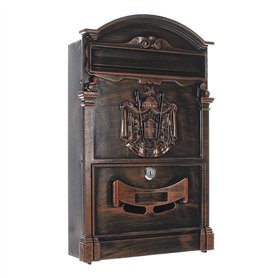 Profirst Boîte aux Lettres Mail PM 700 Antique Serrure à Cylindre 2 clés lxh 26x41cm Boîte aux Lettres Murale Porte-étiquette Fe Profirst Boîte aux Lettres Mail PM 700 Antique Serrure à Cylindre 2 clés lxh 26x41cm Boîte aux Lettres Murale Porte-étiquette Fe