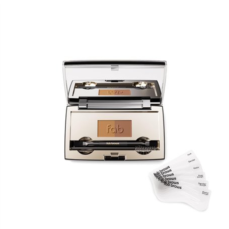 Fab Brows Beautiful Brows FAB BROWS KIT DUO - BRUN CLAIR & BRUN MOYEN - Light Brown & Medium Brown