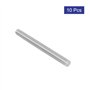 sourcing map Tige Filetée M6x70mm Acier Inoxydable 304 tige filetée mâle ton argent 10pcs