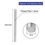 sourcing map Tige Filetée M10x150mm acier inoxydable 304 Main Droite Filétage complet fileté goujon tige 5PCS