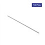 sourcing map Tige Filetée M3x190mm 0,5mm pas acier inoxydable 304 entièrement filetée ton argent 10pcs