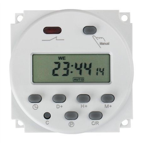 Baomain CN101A 24 V DC/AC Numérique LCD Alimentation Programmable Minuterie Minuterie Interrupteur Relais 16A